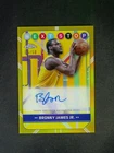 2024-25 Topps Chrome Bronny James Jr. RC Next Stop Auto Gold Refractor /50