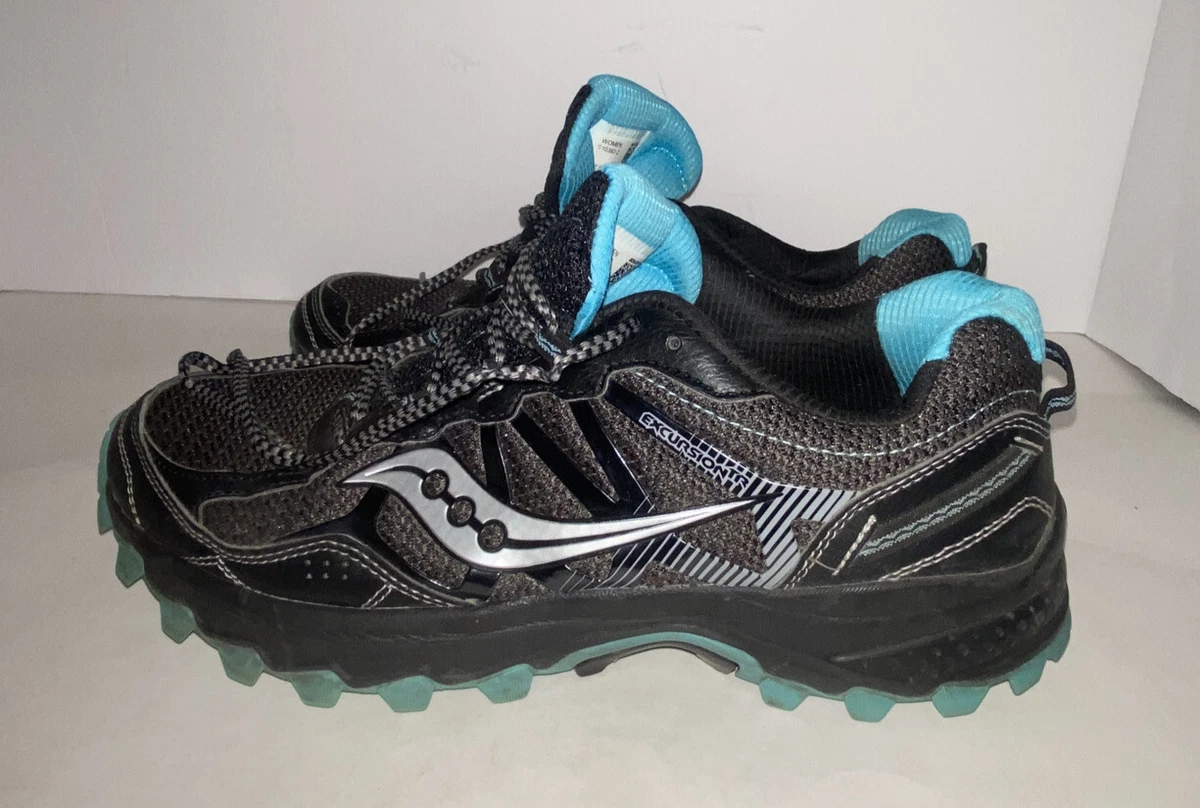 Saucony women's excursion tr 11 cheap trail running shoes - black/blue