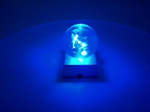 Tinkerbell Bubble Art Glass Light up Globe Disney
