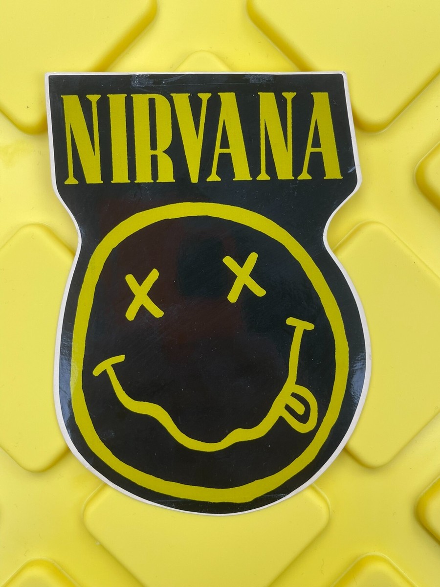 Nirvana Sticker Happy Face 90s Rare Vintage | eBay
