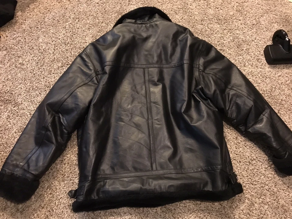 Chaqueta de cuero Tanner’s Avenue talla 3XL Bomber Foto 3 de 3