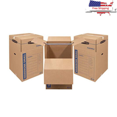 Wardrobe Storage Box 3 Pack Heavy Duty W/ Metal Bars Reinforced Handles New