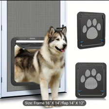 Pet Large Dog Lockable Flap Door Magnetic Lock Door Gate Frame for Screen Door