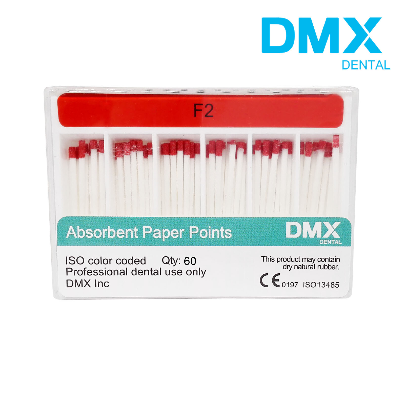DMX Absorbent Paper Points Fiber For Dental Root Endodontic Taper 0.06