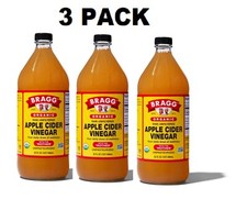Organic Apple Cider Vinegar with The Mother 32 Fl oz Pack of 3