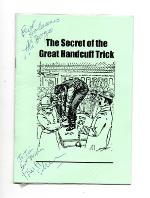 Das Geheimnis des großen Handschellentricks SELTENES MAGISCHES BUCH doppelt signiert Ali Bongo