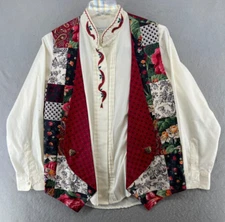 Portaits Northern Isles Womens Shirts 8 Patchwork Vest Embroidered