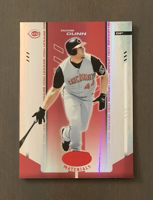 2004 Leaf Certified Materials Adam Dunn /100 Reds Color Match