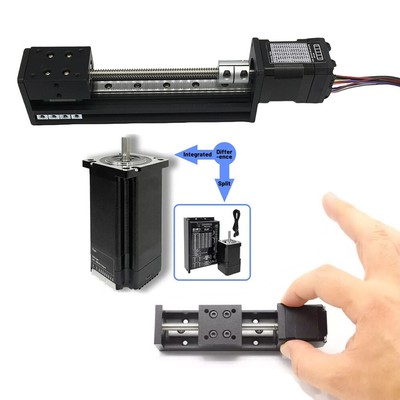 CNC Mini Slide Table Aluminum Profile Module Integrated Nema17 Stepper Drive Kit
