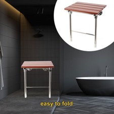 Foldable Wall-Mounted Shower Seat Space-Saving Shower Stool 160 kg (353 LBS)