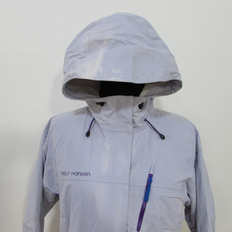 Jaqueta Helly Hansen à prova de chuveiro com capuz peito 36/38 Reino Unido M Ref (12924)] - Imagem 2 de 4