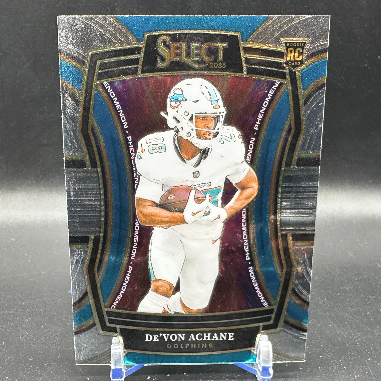 Devon Achane Rookie Phenomenon 2023 Panini Select Miami Dolphins PH-DAC