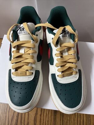 Nike Air Force 'By You' Forest Green Sail White Women Size BNIB  AQ3778-994