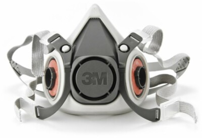 3M 6100 HALF FACE Reusable Respirator Protection Facepiece Mask MADE IN USA SML.