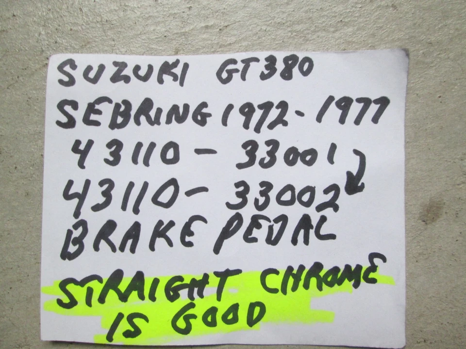 ВИНТАЖНАЯ педаль тормоза Suzuki 1972 - 1977 GT380 SEBRING, 43110-33001 / 43110-33002 - Изображение 4 из 4
