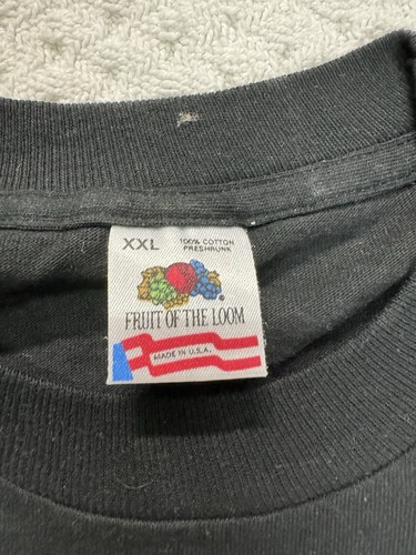 Vintage Single Stitch Black Shirt Neon Colors Ditka's City Lights Chicago XXL - Picture 5 of 9