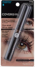 Covergirl Exhibitionist Uncensored Waterproof Mascara 990 Extreme Black*2 Pack*