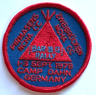 Camp Dahn Germany Bar B Q Rally Sept 13 1973 Patch