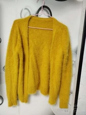 Angora Blended Sweater Fluffy Fuzzy Cardigan Super Soft Knit