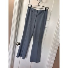Vintage Prada Women's Wide Leg Dress Pants Pockets Casual Gray Size 40 US 4