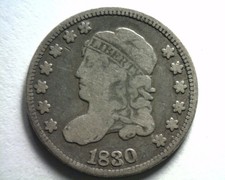 1830 CAPPED BUST HALF DIME LM-6 V.4 RARITY 5 FINE NICE ORIGINAL FINEST I'VE OWN