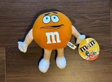 Toy Factory orange M & M’s plush collectible (2018)-NEW with tag (8 inches)
