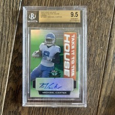 2021 Leaf Valiant Michael Carter Take It To The House RC Auto #/99 BGS 9.5 GEM M