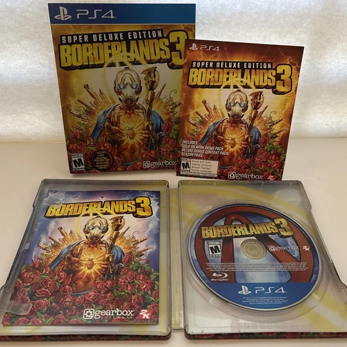 Borderlands 3 Super Deluxe Edition PlayStation 4 PS4 Steelbook Collector's CIB