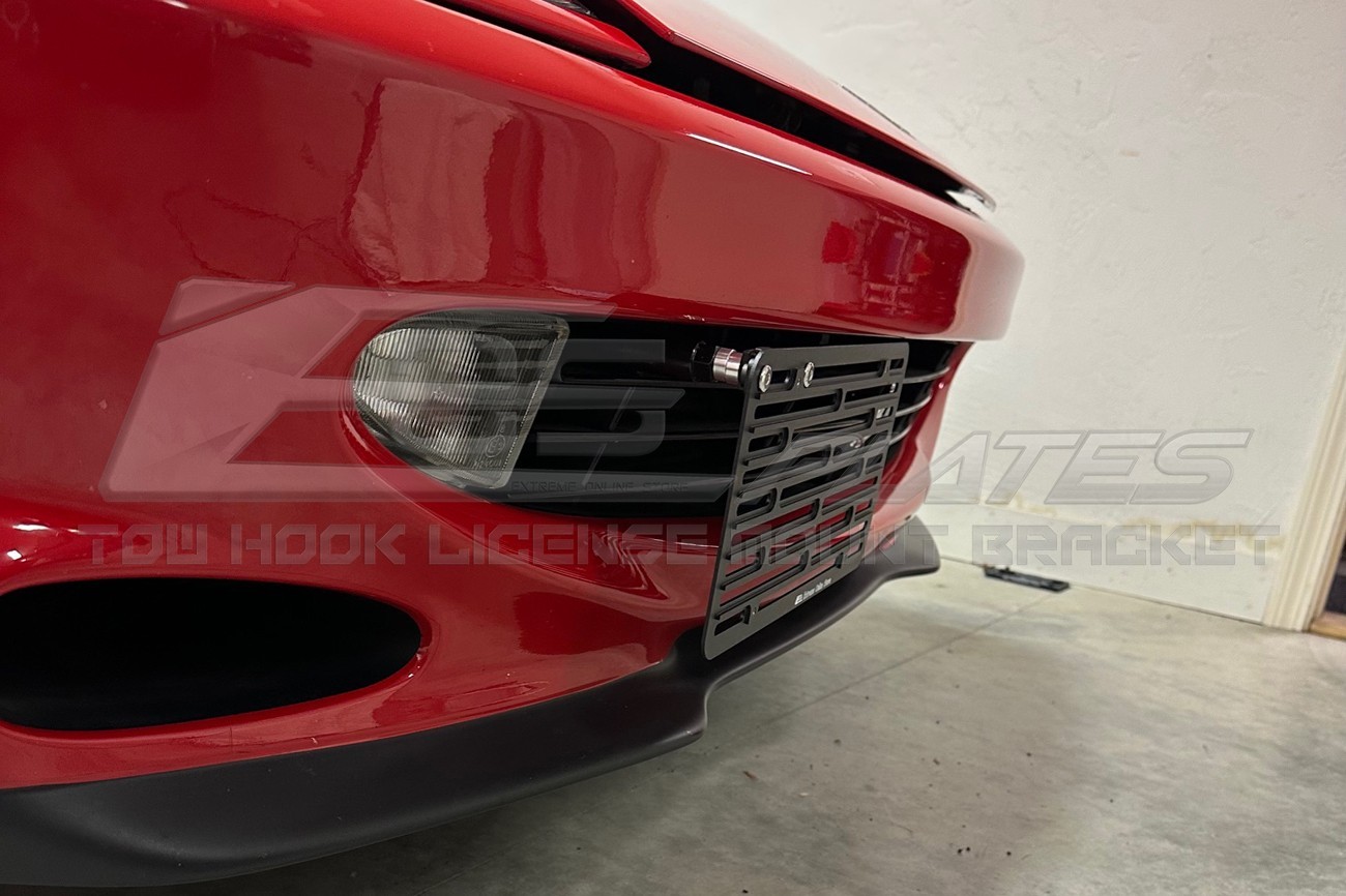 For Ferrari 550 Maranello | EOS Plate Full Sized Front Tow Hook License Bracket
