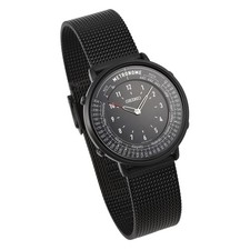 SEIKO Metronome Watch Standard Line Black Mesh Band SMW009A English Manual