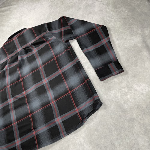 Dixxon Flannel Pearl Snap Moxie Shirt Mens Large Black Grey Red Long Sleeve - Afbeelding 14 van 17