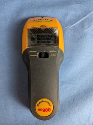 Zircon 68240 MultiScanner HD900c Multi-Function Stud Finder, Used. Free Shipping