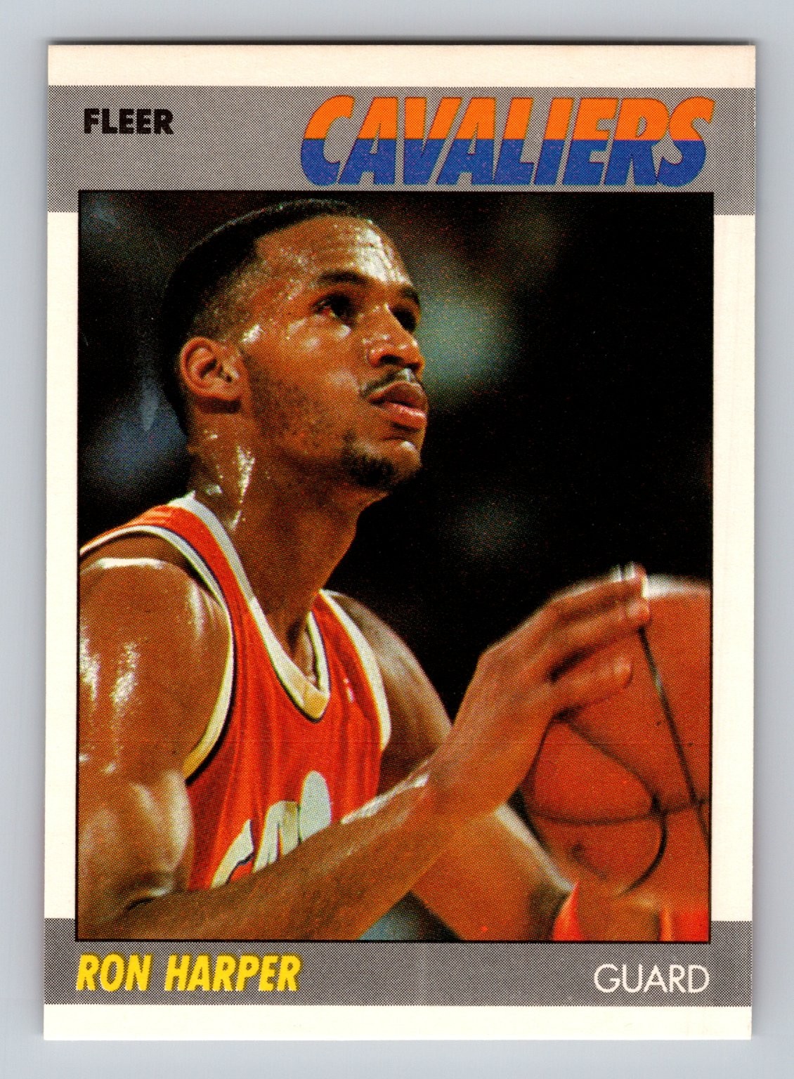 Ron Harper Cavaliers 1987 Fleer Basketball Card #49