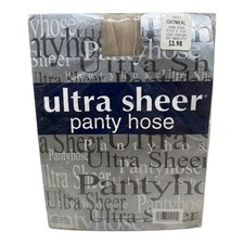Vintage Ultra Sheer Pantyhose 100 Nylon One Size 100-160lbs 1st Quality Oatmeal