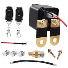 Remote Battery Disconnect Switch 12V 120A/200A/240 A/250A, Side Post DC12V 200A