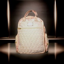 Diaper Bag Backpack Pink Quilted Baby Show Gifts Baby Girl Inner/Outer Pockets