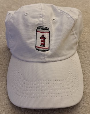 ~Harbour Town Golf Links Hat~Beer Can~Imperial~White~Lighthouse~Sea Pines~HHI
