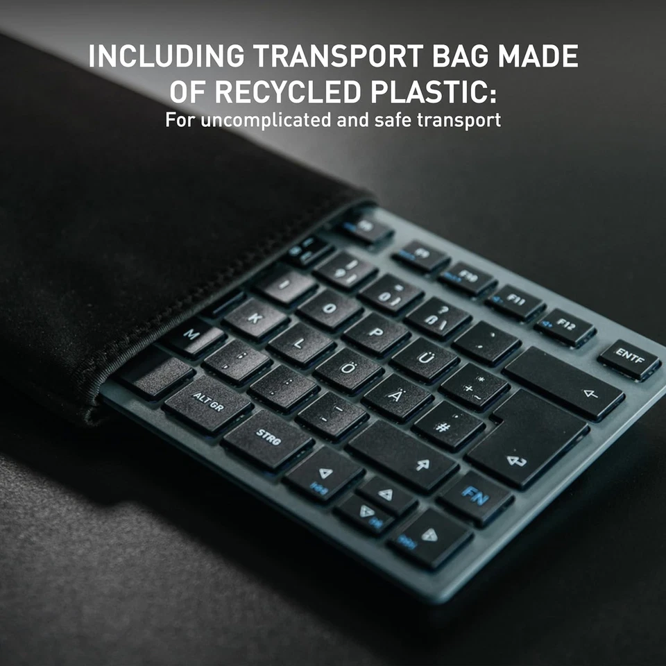 CHERRY KW 7100 MINI BT, Teclado Compacto Multidispositivo con 3 canales Bluetoot - Image 4 of 4