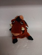 RETIRED The Disney Store Mini Bean Bag PUMBAA 8" Lion King Beanie Plush Toy -New