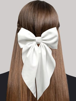 Large Ribbon Hair Bows for Women - Coquette Bow Hair Clips with