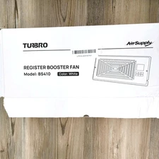 Turbro Register Booster Fan Model BS410 Grey Open Box  ( FAN ONLY) 