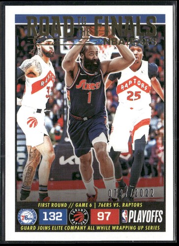 James Harden #40 2022 Panini Hoops Road to the Finals card