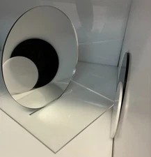 (4-Pack) Acrylic Circle Disc - 1/8" Thick - Silver Mirror - 4" Diameter