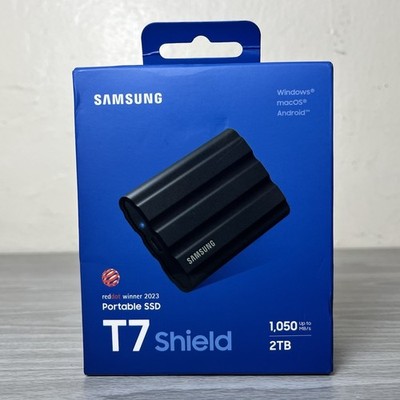 2TB Samsung T7 Shield 2TB USB-C Portable External SSD (MU-PE2T0S) NEVER USED