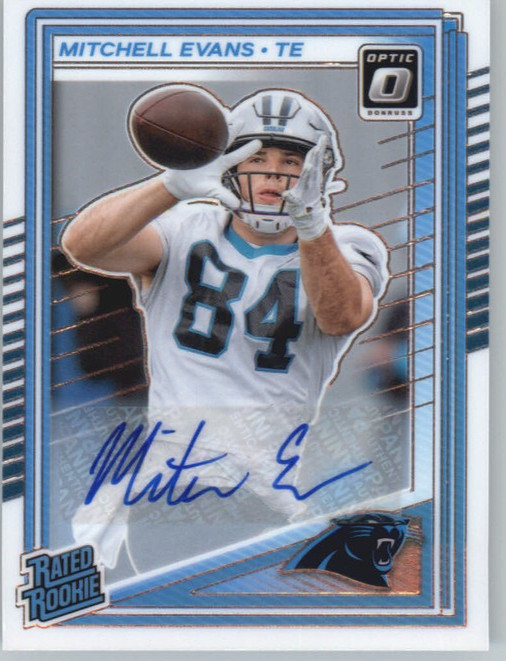 2025 Donruss Optic #254 Mitchell Evans Rated Rookies Autographs #/350