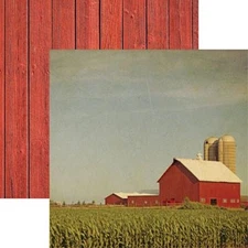 Reminisce AT THE FARM (1 PC) 12x12 DOUBLE-SIDED SCRAPBOOK PAPER