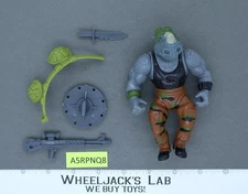 Rocksteady SOFT HEAD Complete Teenage Mutant Ninja Turtles TMNT Playmates 1988