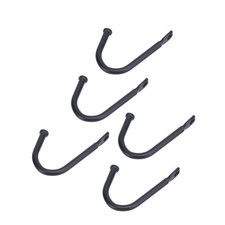 ›20Pcs Wall Hooks Black Single Hole Small Hook For Hanging Necklaces Coats Belts