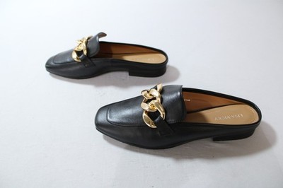 Lisa Vicky Women's Square Toe Zippy Mules AC2 Black Size US:8M UK:6 EU:38