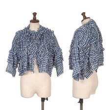COMME des GARCONS Checker Frill Cropped Jacket Size SS K-156322 